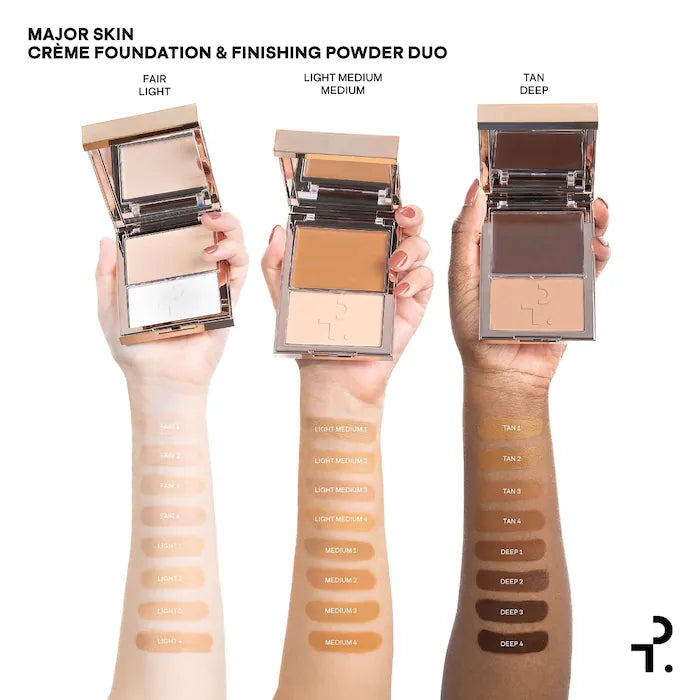 Pre orden - PATRICK TA
Major Skin Crème Foundation and Finishing Powder Duo