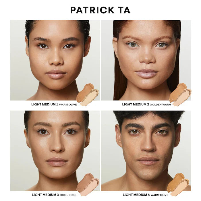 Pre orden - PATRICK TA
Major Skin Crème Foundation and Finishing Powder Duo