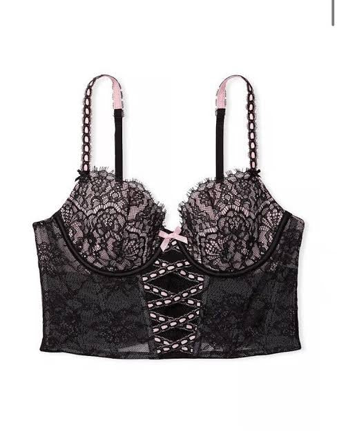 Victoria secret Lightly-Lined Lace-Up Corset SDD