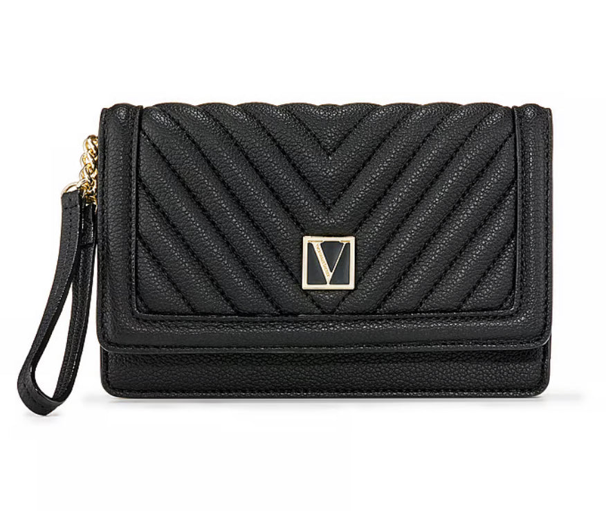 VICTORIA'S SECRET -
Phone Wristlet Black Lily