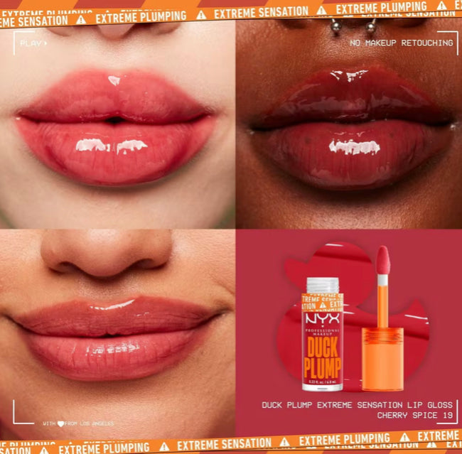 NYX Professional Makeup -
Duck Plump High Pigment Lip Plumping Gloss in Cherry Spice