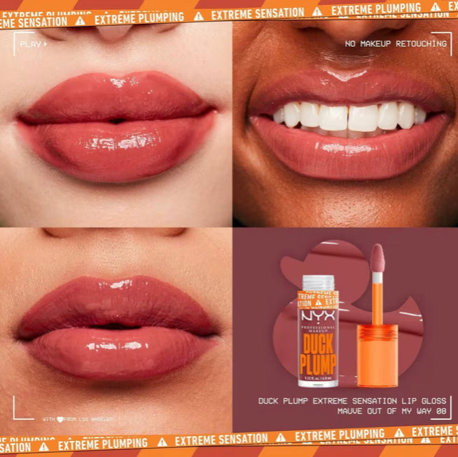 NYX Professional Makeup -
Duck Plump High Pigment Lip Plumping Gloss in Mauve Out of my Way