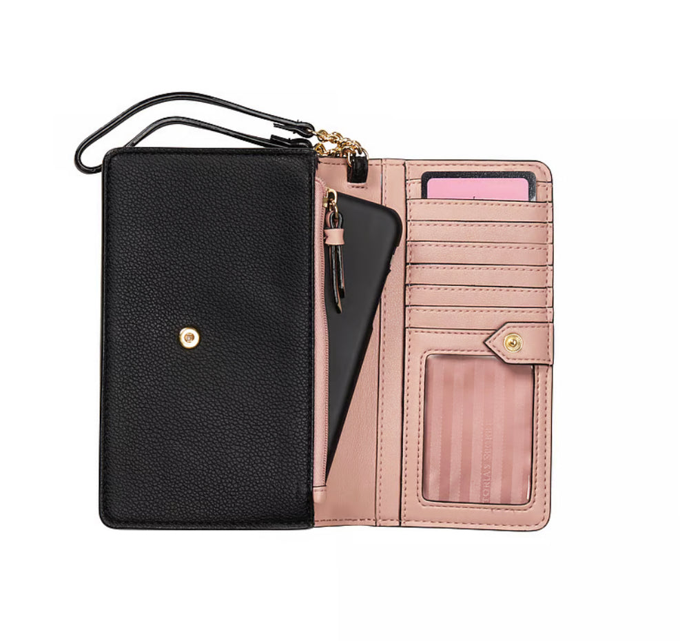 VICTORIA'S SECRET -
Phone Wristlet Black Lily