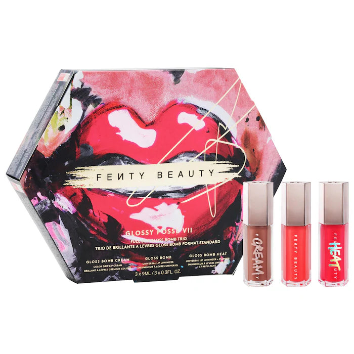 Fenty Beauty by Rihanna -
Glossy Posse VII Full-Size Gloss Bomb Trio