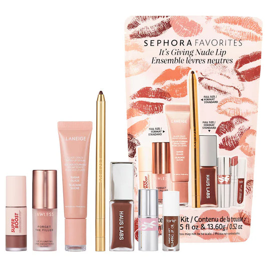Pre orden - Sephora Favorites 
It's Giving Nude Lip Makeup Value Set