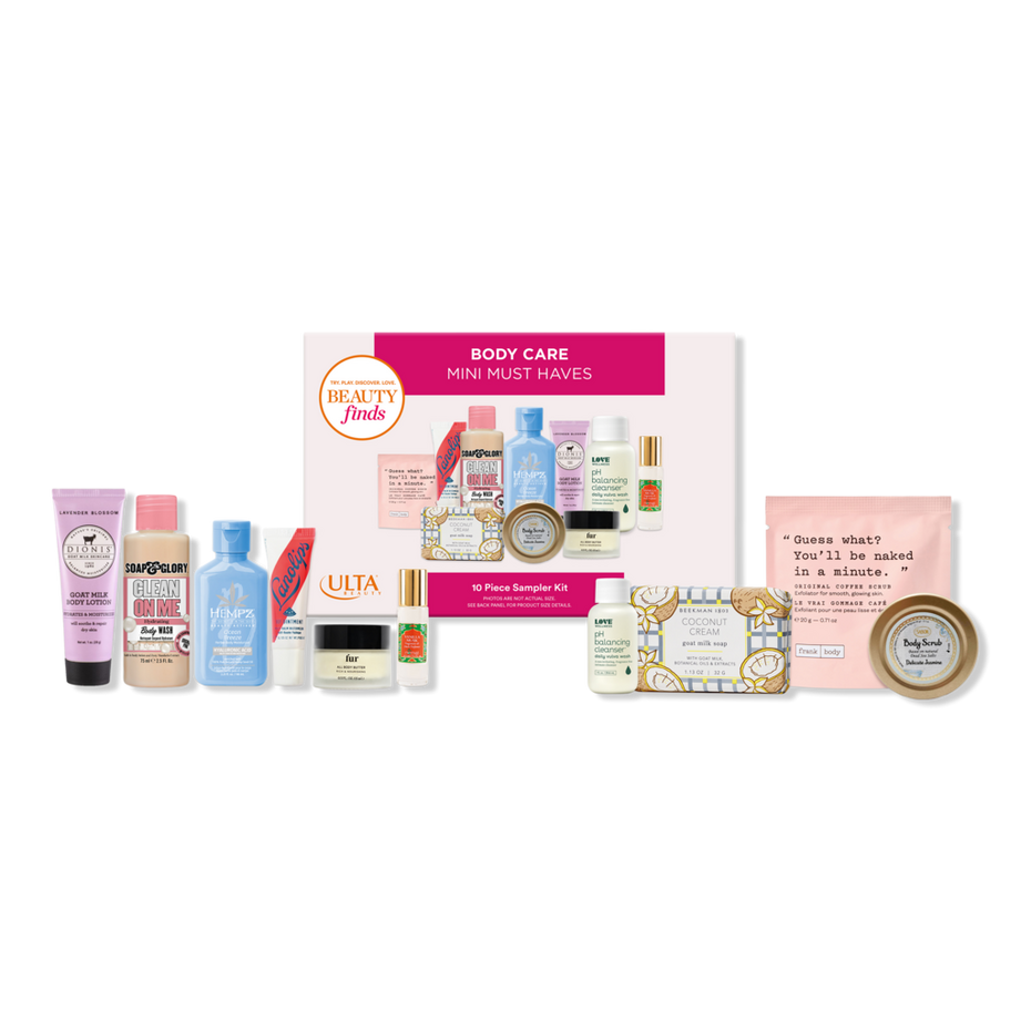 Beauty Finds by ULTA Beauty - 
Body Care Mini Must Haves 10 Piece Sampler Kit