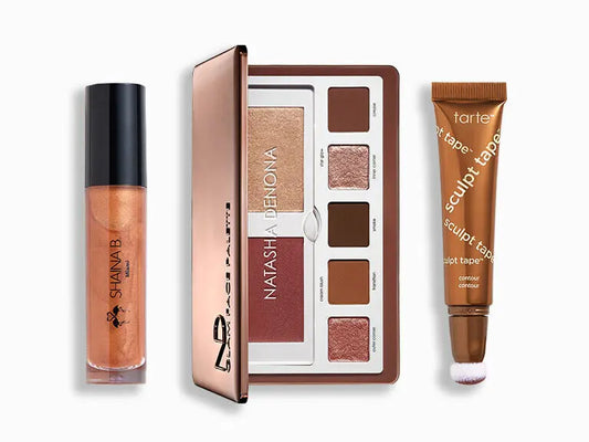 Pre orden - IPSY, NATASHA DENONA, SHAINA B MIAMI, TARTE™
Golden-Hour Glam Bundle