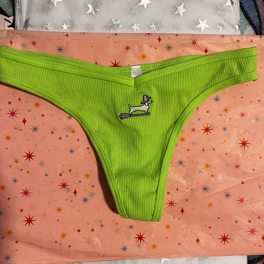 Pink - Thong Panty in Small Neón