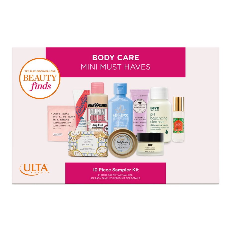 Beauty Finds by ULTA Beauty - 
Body Care Mini Must Haves 10 Piece Sampler Kit