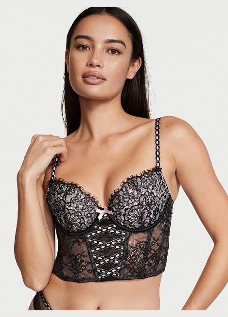 Victoria secret Lightly-Lined Lace-Up  Corset SDD