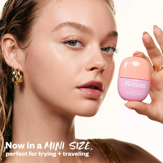 Pre orden - Kosas 
Mini DreamBeam Silicone-Free Mineral Sunscreen SPF 40 with Ceramides and Peptides