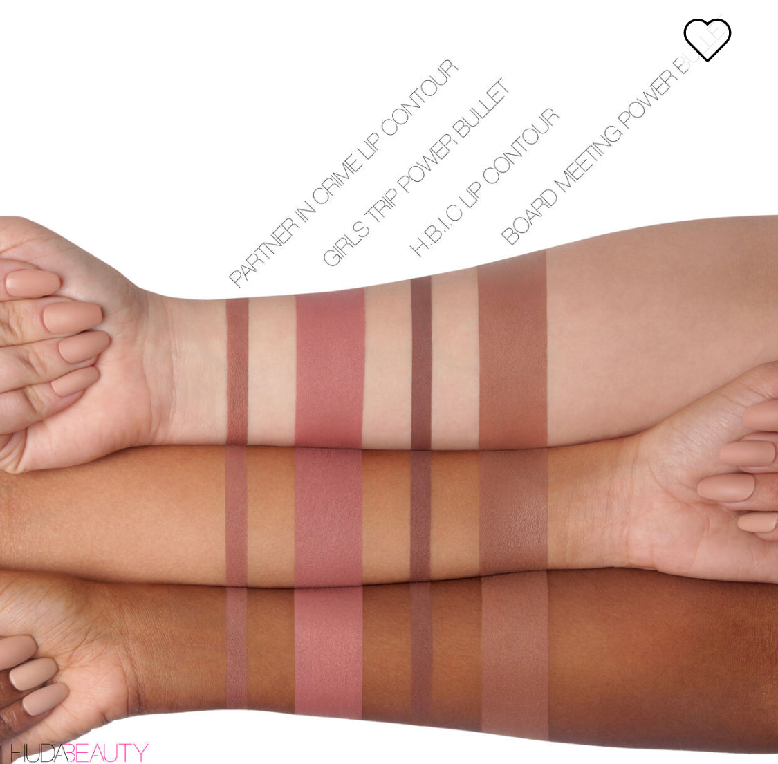 Huda Beauty - Throwback Lip Kit in Girls Trip & Partner in Crime
