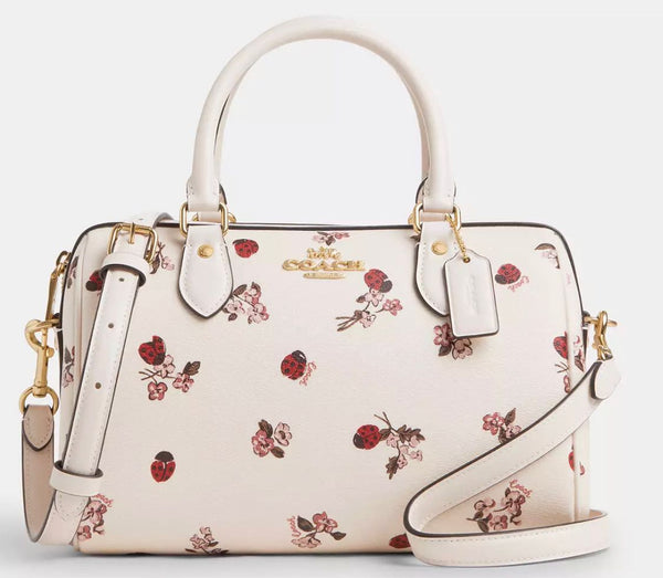 Pre Orden - Rowan Satchel Bag With Ladybug Floral Print