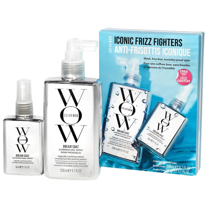 Pre orden-COLOR WOW
Dream Coat Iconic Frizz Fighters Hair Duo Value Set