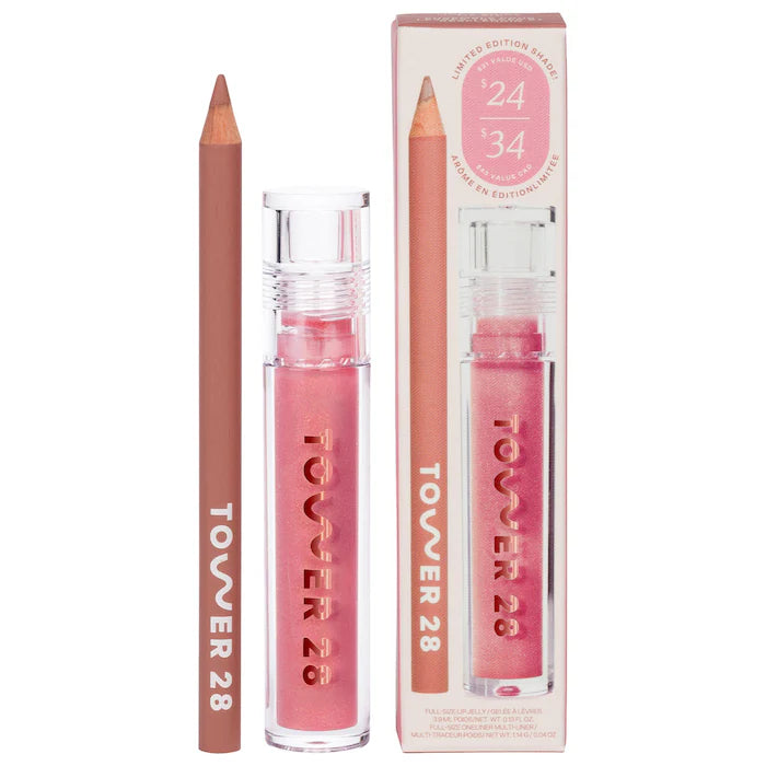 Tower 28 - Beauty 
Line + Shine Lip Liner and Lip Gloss Set