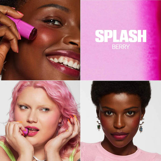 MILK MAKEUP
Cooling Water Jelly Tint Lip + Cheek Blush Stain - Splash Berry plum