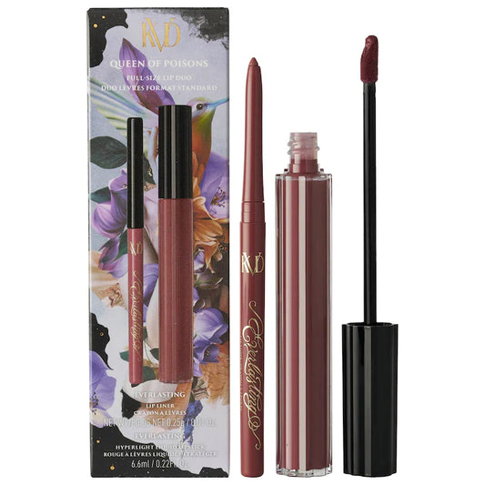 KVD Beauty - Queen of Poisons Full-Size Vegan Transfer-Proof Lip Duo